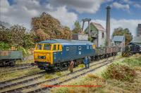 3536 Heljan Class 35 Hymek Diesel Locomotive number D7061 in BR Blue livery with full yellow ends - weathered